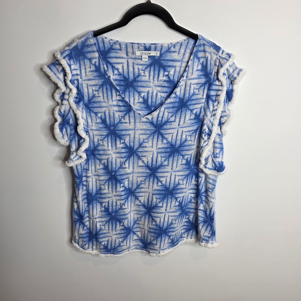 Chico's Blouse Womens 2‎ (Large)